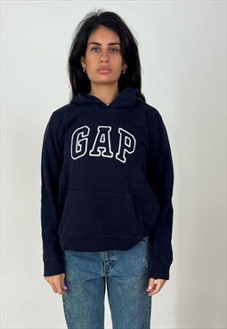 Vintage Gap Hoodie Women's Navy Blue
