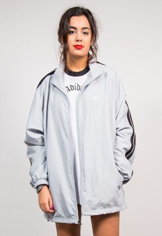 90'S VINTAGE GREY REEBOK TRACKSUIT JACKET