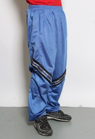 VINTAGE CHAMPION TRACK BOTTOMS BLUE