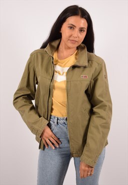 Vintage Napapijri Windbreaker Jacket Khaki