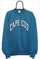 Vintage Cape Cod 90s Blue Sweatshirt Womens