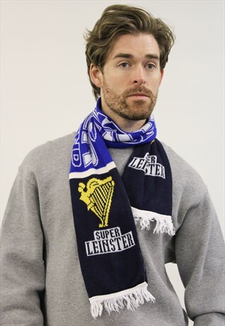BLUE LEONSTER RUGBY SCARF