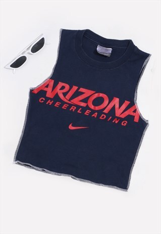 VINTAGE 90S' REWORKED NIKE CROP TOP OVERLOCK CROP