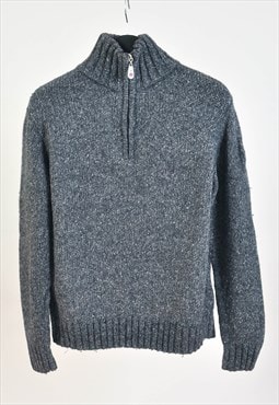 Vintage 00s 1/4 zip jumper in grey