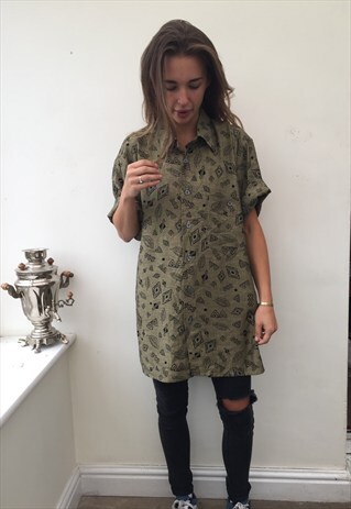 CRAZY PATTERN OVERSIZED RETRO VINTAGE UNISEX FESTIVAL SHIRT