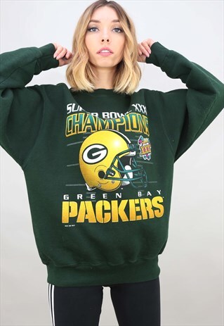 VINTAGE 90S OVERSIZED GREEN BAY PACKERS SWEATSHIRT