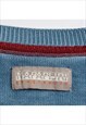 VINTAGE NAPAPIJRI LOGO BLUE JUMPER MENS
