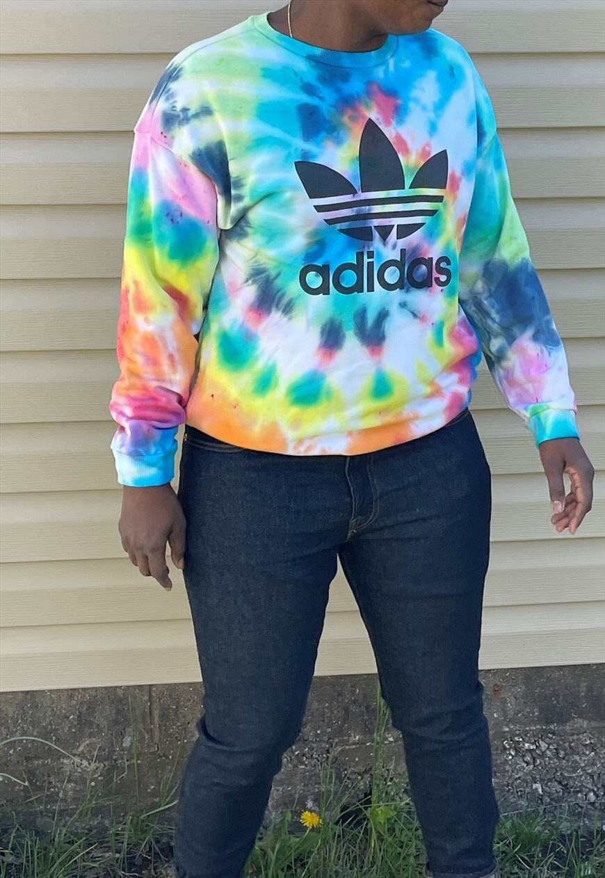 rainbow adidas sweatshirt