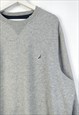 VINTAGE NAUTICA SWEATSHIRT SEALING IN GREY L