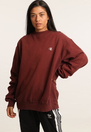 VINTAGE CHAMPION EMBROIDERED LOGO SWEATSHIRT