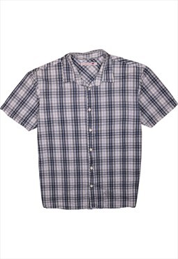 Vintage 90's Levi's T Shirt Short Sleeves Button Up Navy