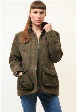 Woman Duck Hunter Khaki Padded Jacket size S M 4673