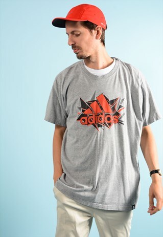 ADIDAS VINTAGE GREY ADIDAS TEE SHIRT