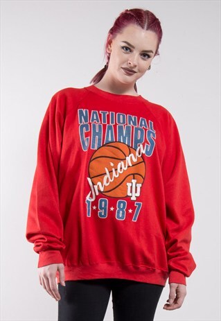 80'S INDIANA HOOSIERS COLLEGE SWEATSHIRT JUMPER