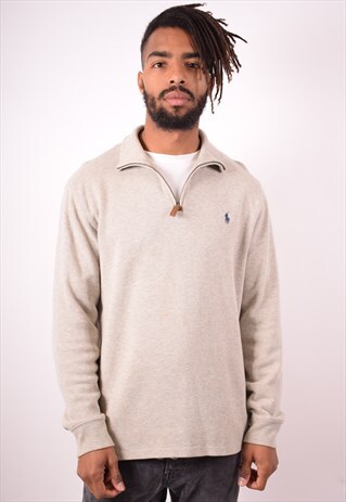 POLO RALPH LAUREN MENS VINTAGE JUMPER SWEATER MEDIUM 90S