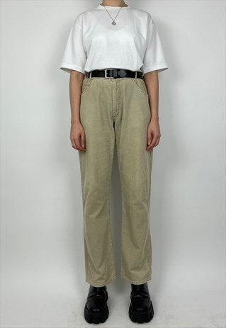 YSL VINTAGE TROUSERS 90S YVES SAINT LAURENT CORDUROY JEANS
