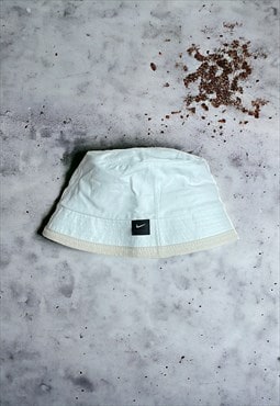Vintage Cream x Beige Y2K Nike Bucket Hat 