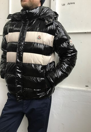VINTAGE 90' OLDSCHOOL COOL UNISEX VINYL PUFFER JACKET