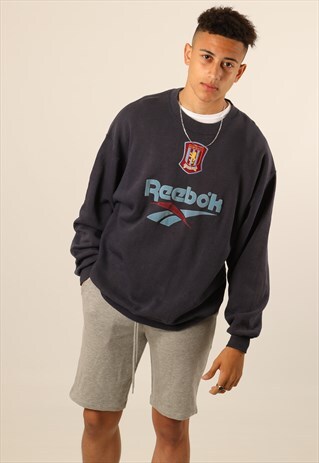 VINTAGE REEBOK PRINT SPELL OUT SWEATSHIRT
