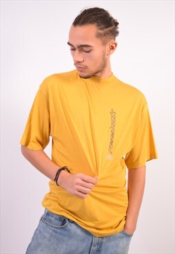 Vintage Reebok T-Shirt Top Yellow