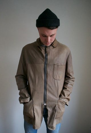 VINTAGE 90'S ARMANI LEATHER COAT