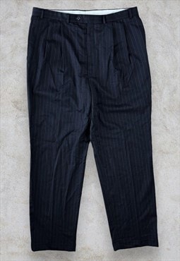 Ralph Lauren Pinstripe Suit Trousers Wool Men's W38 L34