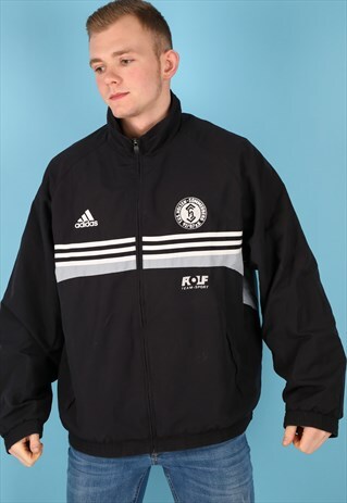 VINTAGE ADIDAS JACKET IN BLACK NJ485B