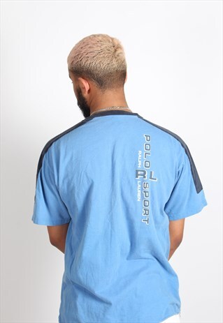VINTAGE RALPH LAUREN POLO SPORT T-SHIRT BLUE