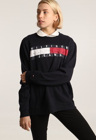 90S TOMMY HILFIGER PRINT SWEATSHIRT