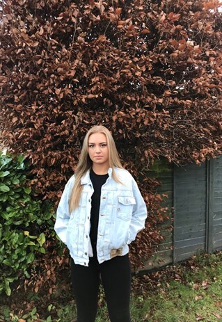 VINTAGE UNISEX LIGHT BLUE DENIM JACKET