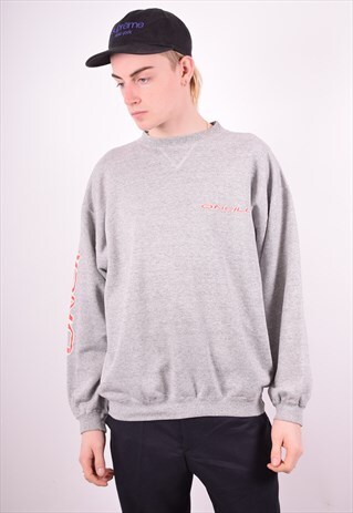 O'NEILL MENS VINTAGE SWEATSHIRT JUMPER XL GREY 90S