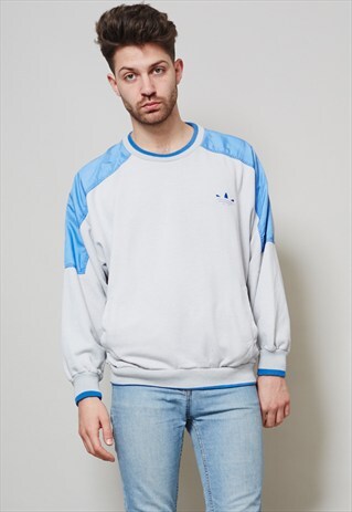 VINTAGE CLASSIC 80'S LIGHT BEIGE ADIDAS SWEATSHIRT