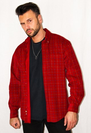 VINTAGE PLAID CORDUROY SHIRT