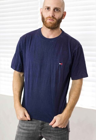 VINTAGE TOMMY HILFIGER T-SHIRT LOGO 90S M 5.8
