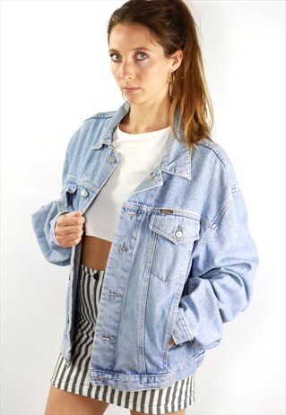 OVERSIZE DENIM JACKET / VINTAGE DENIM JACKET