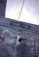 BLACK SKINNY DENIM JEANS BY GUESS SIZE 36