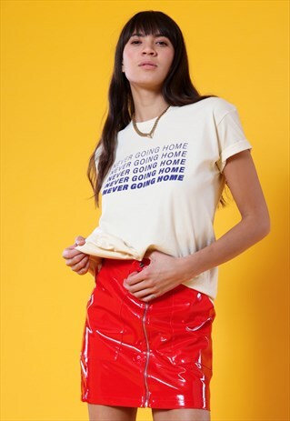 NEVER GOING HOME CREAM TSHIRT