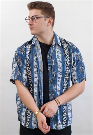 VINTAGE ABSTRACT PATTERN SHIRT
