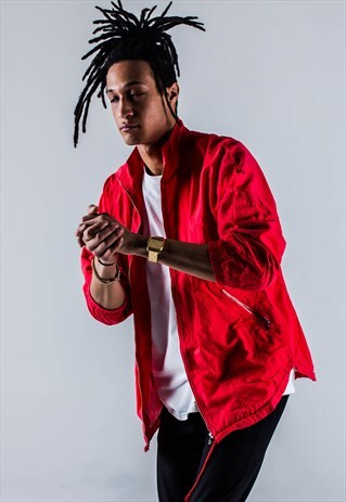 VINTAGE 90S JACKET IN BRIGHT RED