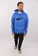 VINTAGE MEN'S NIKE BLUE SWOOSH PULLOVER HOODIE