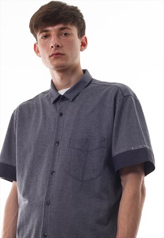 VINTAGE STONE ISLAND SHORT SLEEVE GREY STRIPED