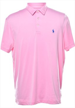 Vintage Ralph Lauren Pink Polo Shirt - L