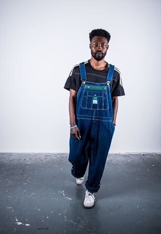 VINTAGE LIBERTY BLUE DENIM DUNGAREES