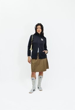 Vintage 00s Grunge Nylon Pleated Skirt