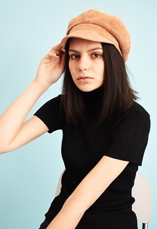 Y2K VELVET NEUTRAL SOFT GATSBY IVY CAP BERET