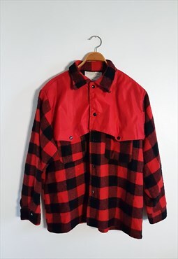 1970s Big Bill Plaid Flannel Shirt Jacket, Lumberjack Shirt
