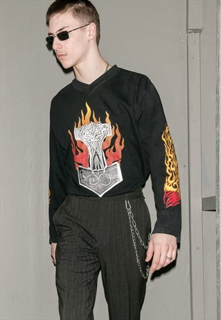 VINTAGE FIRE RAVE SHIRT