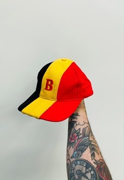 Vintage 90s Belgium Embroidered Hat Cap