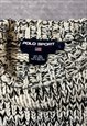 VINTAGE POLO SPORT KNITTED JUMPER PATTERNED CHUNKY KNIT