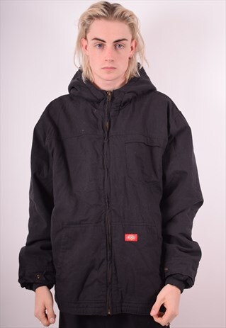 DICKIES MENS VINTAGE JACKET XXL BLACK 90S